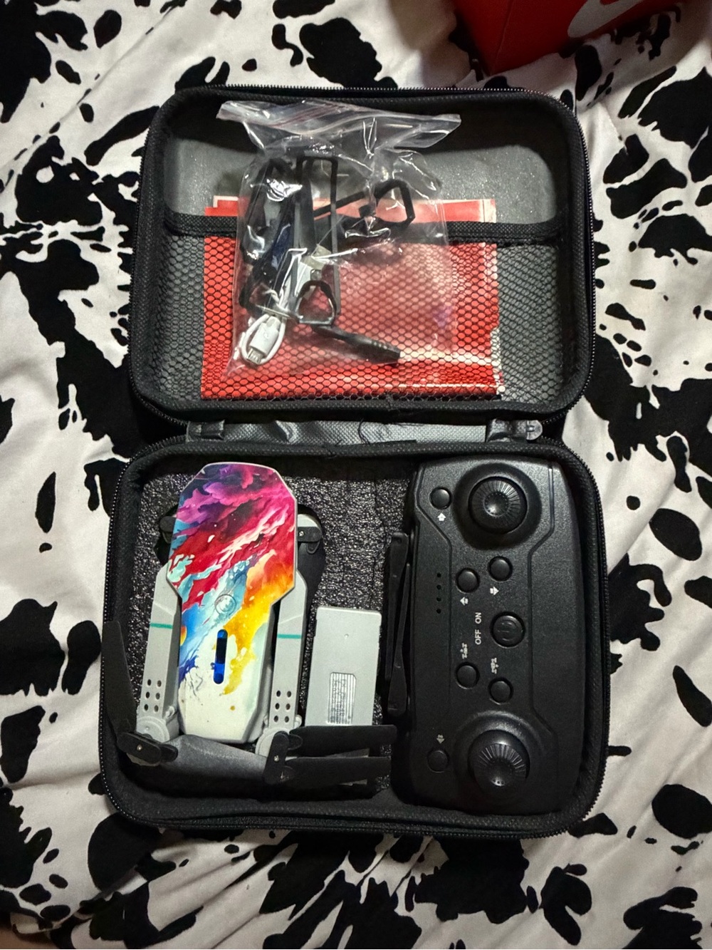 Turbo Challenger Foldable Dual Camera Drone w/ Remote, Case & Accessories